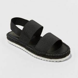 Target A New Day Black Ankle Strap Sandals Size 11